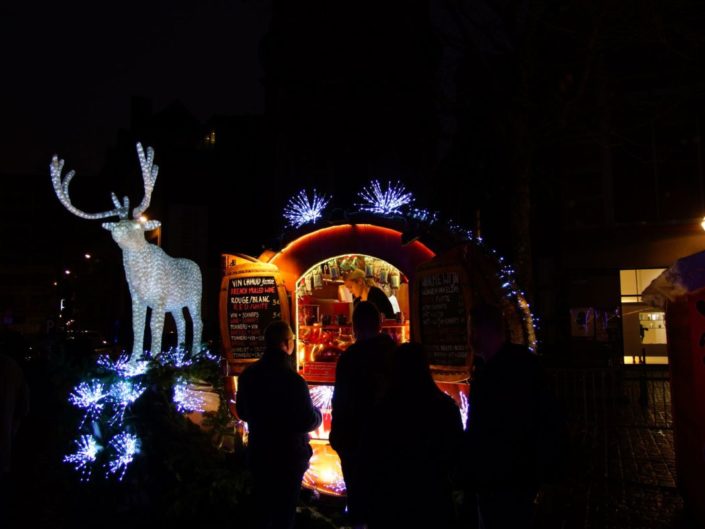 Jeux de lumières aux Plaisirs d'Hiver (Bruxelles)