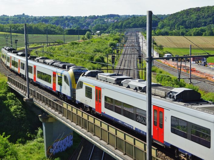 La bifurcation vers Louvain-la-Neuve